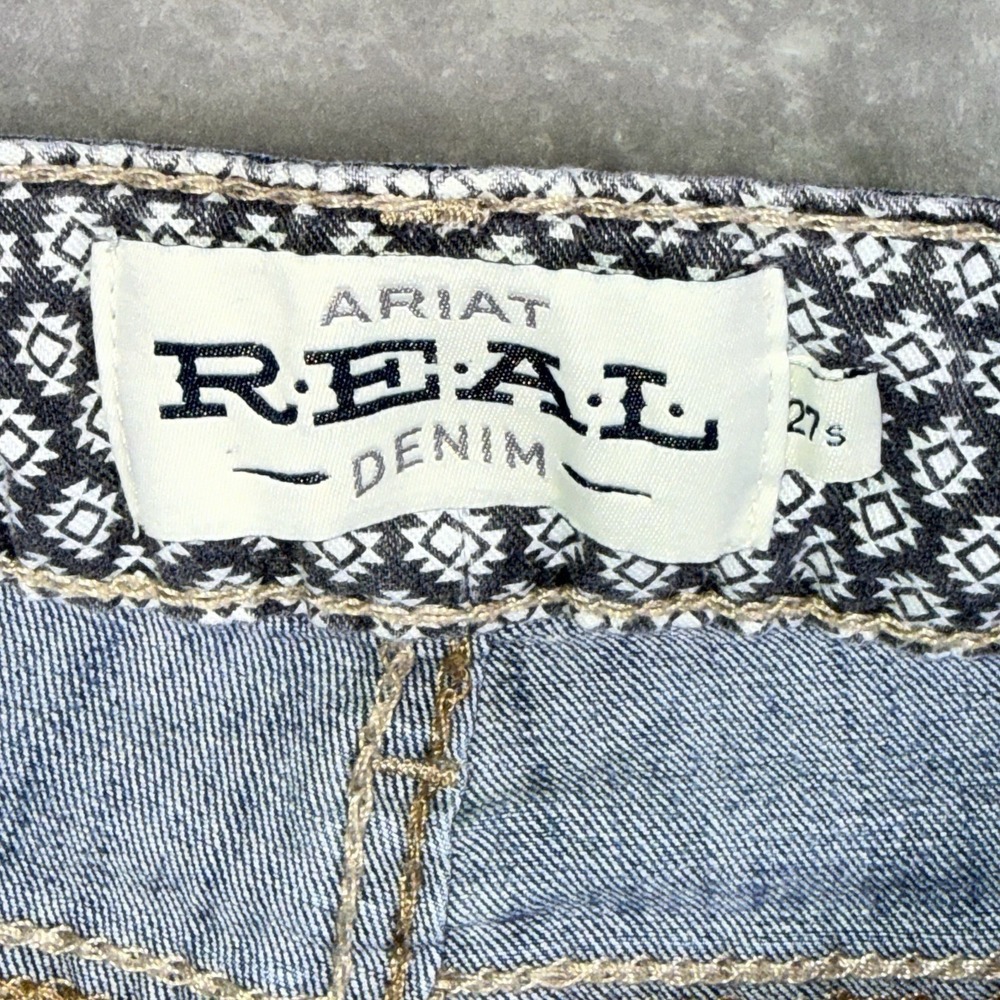 Ariat Real Denim Rosa Jeans Womens 27s Bootcut Stretch Cowgirls Western Rodeo - Picture 9 of 14